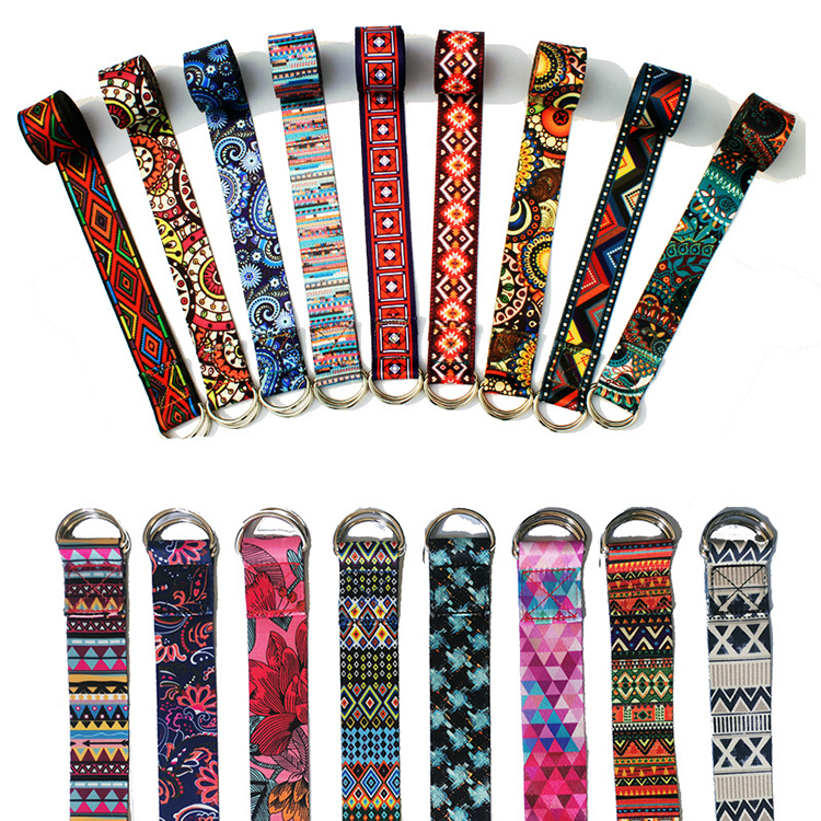 Yoga Blocks And Strap Set Block Band Cotton Carry Loops Stretching Hemp Yoga Strap