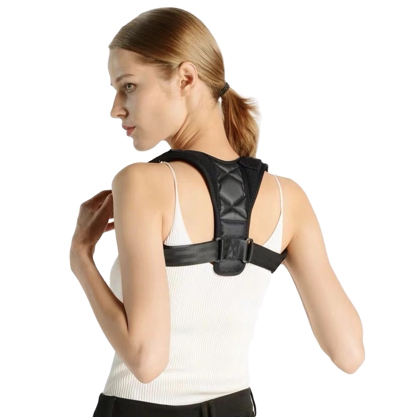 Neoprene Adjustable Back Posture Corrector Clavicle device Shoulder Brace Pain Relief