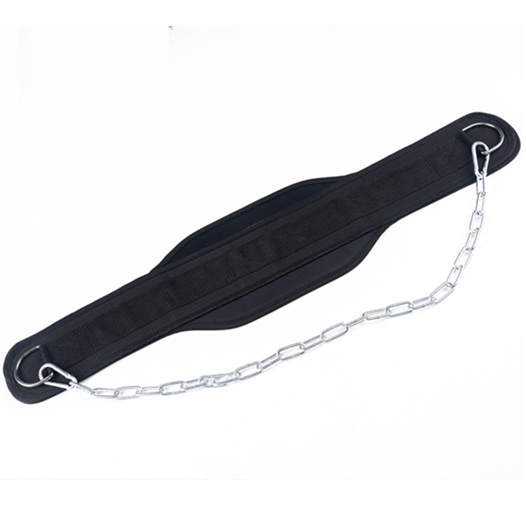 Weight Lifting Dipping Dip Belt with Steel Chain for Dips and Pull Ups